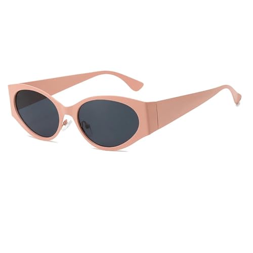 Lunettes de soleil œil de chat au design bicolore rose-noir et verres UV400
