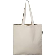 TBF 12pcs 100% Organic Cotton Canvas Tote Bags Natural Color, Size 15X16