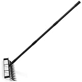Pragmatist Gartenhacke und 12-Zinken-Rechen 195,1 cm Steigbügelhacke Heavy...