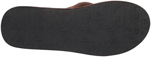 Quiksilver Men's Carver Suede 3 Point Flip Flop Athletic Sandal, TAN 1, 10 | Image 3