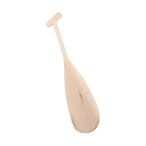 HOMSFOU Paleta de Madera Ligera 60 Cm para Kayak y Canoa, Portátil Unisex de Madera Natural, Pala Ergonómica para Deportes Acuáticos y Navegación en Río, Accesorio Práctico