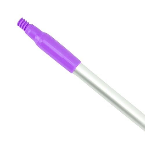 Image of SPARTA Adjustable Aluminum Broomstick, 48 inch Mop and Broom Handle Replacement with Color-Coded System for Environments with Harsh Cleaning Agents, Aluminum, 48 Inches, Purple, (Pack of 12)