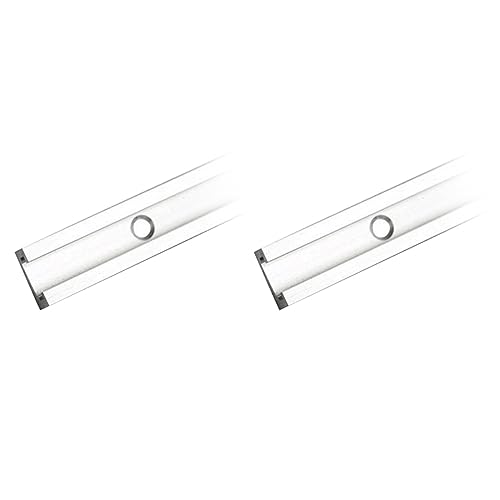 2 barras deslizantes de aluminio con ranura en T para sierra de mesa (400 mm)