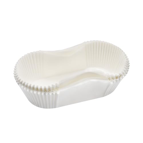 40pcs Paper Loaf Pan Liners, 2 LB Disposable Loaf Bread Baking Liners, for Banana Bread, Cake, Cupcake, Muffin, Air Fryer Liner, Greaseproof, Non-Stick, White