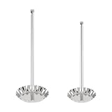 2 Stück Edelstahl Frittierform für Snacks, Silber, Fein Gearbeitet