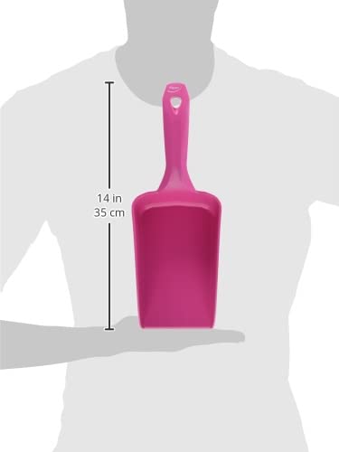 Vikan 56751 Hand Scoop - 1 Litre Pink Polypropylene Hygienic Food-Grade Scoop, Medium - Image 4