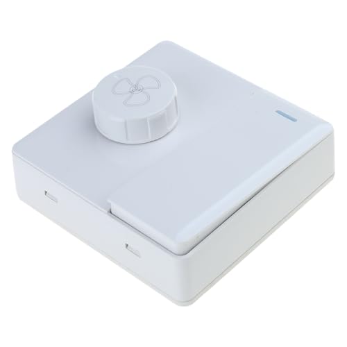 Miniatura 4 de Fazvncv Controlador De Velocidad De Ventilador De Techo Tipo 86 Montado En Superficie, Regulador De Velocidad Continuo, Fácil De Usar, Control De Pared Para Ventilador De Techo