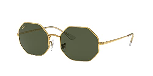Ray-Ban RB1972 Sunglasses Bundle: RB 1972 OCTAGON 919631 Octagon Legend Gold G-15 Green and Eyewear Cleaning Kit