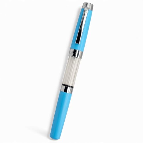 Image of Venti Fountain Pen - Metal Luxury Pen, Schmidt Nib (Medium), Best Pen Gift Set for Men & Women, Professional, Executive, Office, Nice Pens,Return Gift (F3024-SkyBlue)