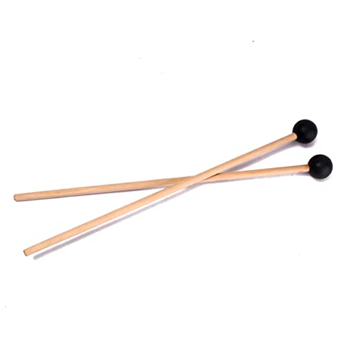 Baquetas pequeñas con cabeza de goma y mango de madera miniatura 2