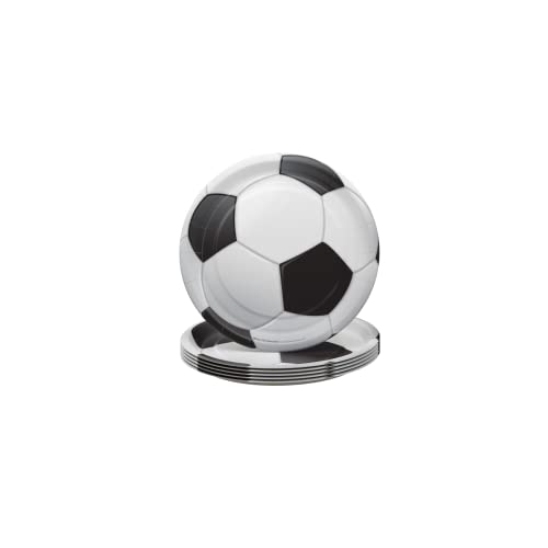 Soccer Party Supplies (100 Pieces For 16 Guests) - Soccer Party Decorations, Sports Themed Birthday Party Supplies, Soccer Ball Party Supplies, Soccer Plates And Napkins, Blue Orchards #TOP3