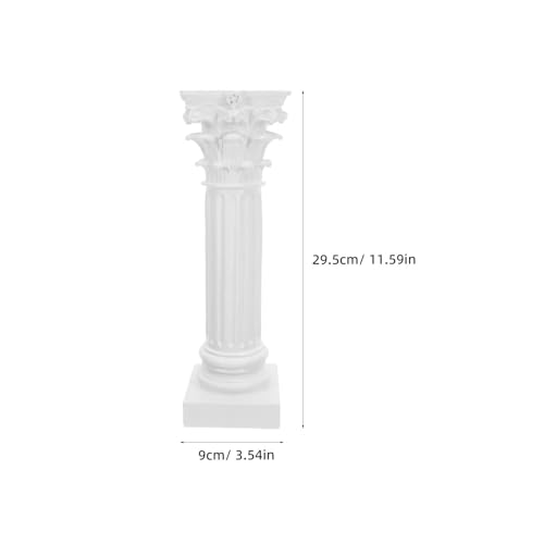Columnas romanas CALLARON de resina blanca que solucionan la guía visual en bodas 3