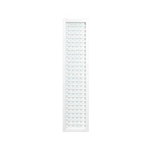 Sichtschutzzaun aus Holz für den Außenbereich, Pflanzenstützrahmen für Terrasse, Garten, tragbarer Raumteiler, einfache Montage für Hinterhof (Weiß, 30 x 150 cm)