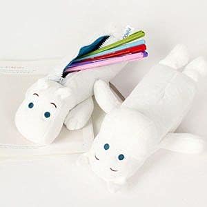 Amazon ムーミン Moomin Lying かわいい カバ ぬいぐるみ ペンケース ペンポーチ 筆箱コスメポ チマルチポーチ ペンケース 文房具 オフィス用品