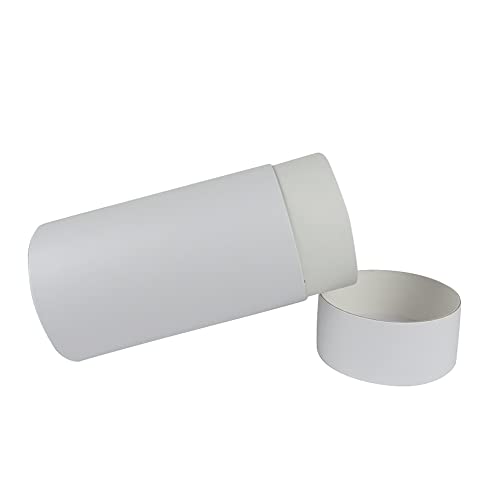 Image of WENPACK 12pack Paperboard Tube with Lid Round Cardboard Box Container Paper Can (3.35 inch D*6.62 inch H, White)