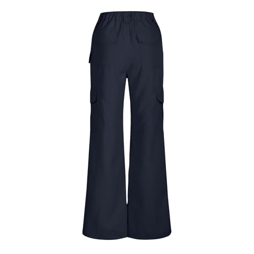 Women's Wide Leg Cargo Pants Tactical Pants Casual Work Pants High Waist Trouser Pants Baggy Cargo Pants with Pockets4