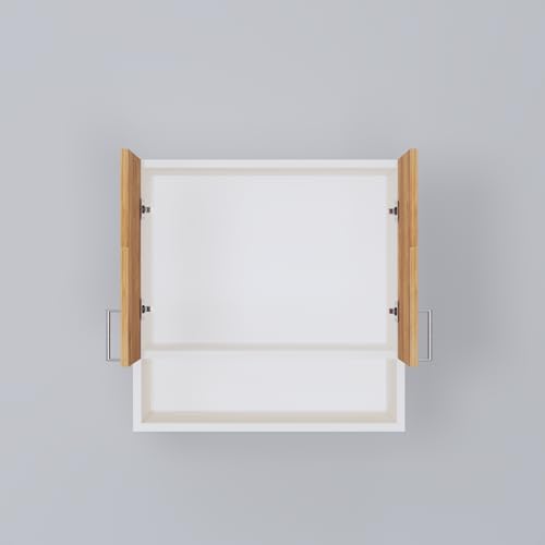 Image of SPECIALITY PANELS 2 Door Modular Wall Mounted Kitchen Cabinet with Organizer Shelf Space Saving Storage Unit Engineered Wood Cupboard for Kitchen Living Room Utility Organizer Furniture | DIY Assembly