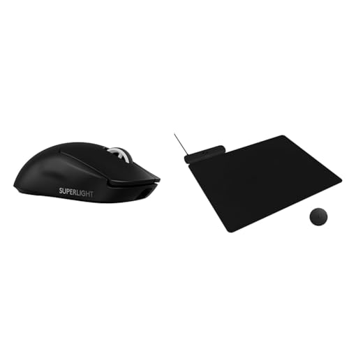 Image of Logitech G Pro X Superlight 2 Lightspeed Wireless Gaming Mouse + Powerplay 2 Wireless Charging Mouse Pad Bundle - Black