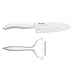 Kyocera Advanced Ceramic Revolution Series 5-1/2-inch Santoku Knife and Y Peeler Set, White