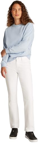 Tommy Hilfiger Damen Sweatshirt Contrast Flag Regular Fit, Blau (Breezy Blue), XXS – Ansicht 6