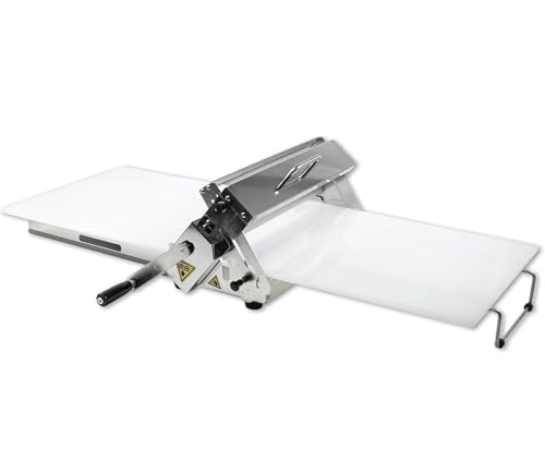 Manual Dough Roller Machine - Stainless Steel Sheeter Board for Pizza & Croissants, Ideal for Commercial & Home Use, Heavy-Duty Pastry Roller for Baking Enthusiasts