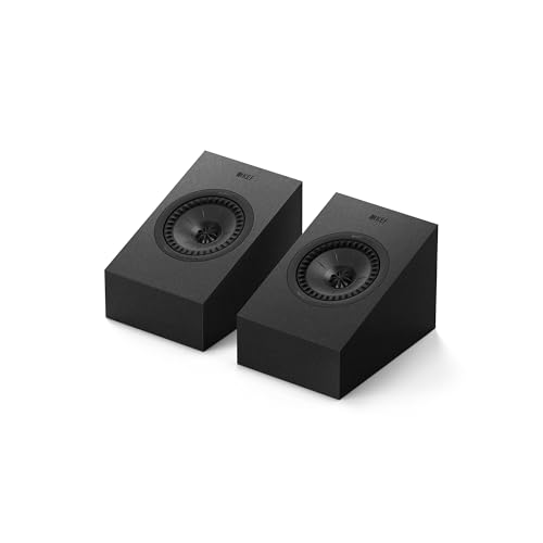 KEF Q8 Meta passiver Dolby Atmos HiFi-Wandlautsprecher, Satin Black | Musik | TV & Heimkino | Gaming | Geschlossene 2-Wege-Box | 13 cm Uni-Q-Treiber mit MAT