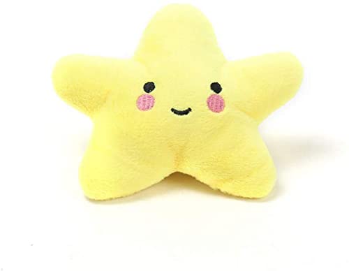 U-K Starfish Squeaky Dog Toy Soft Plush Vocal Dog Plaything Pets Supplies Teddy Bichon Yellow Durable Processed