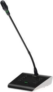 Bosch PLM-8CS PLENA Matrix 8 Zone Call Station with Programmable Zone Selection and Capacitive Touch – Call Station with Cardoid Microphone – Paging Microphone – 50 x 156 x 140 mm – FKGTC