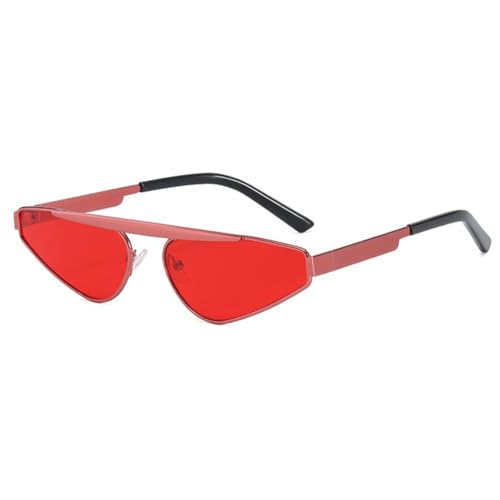 Lunettes de soleil œil de chat mixtes au style punk et design rétro de petite taille