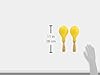 LP LP281 Latin Percussion Professional Maracas gelb,Yellow #2