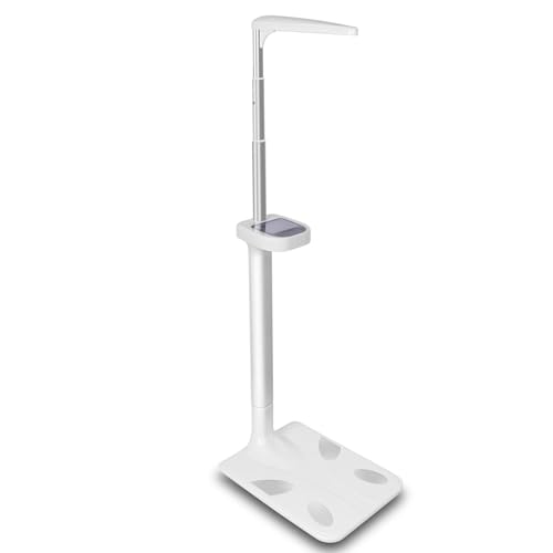Automated Health Scale, Hands-Free Ultrasonic Height Measurement and Weight Analysis with Body Fat Calculator, for Efficient Tracking in Any Setting