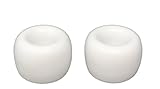 Tetra-Teknica Less is More Series TBS-01 Porcelain Toothbrush Stand, Color White, 2 per Pack