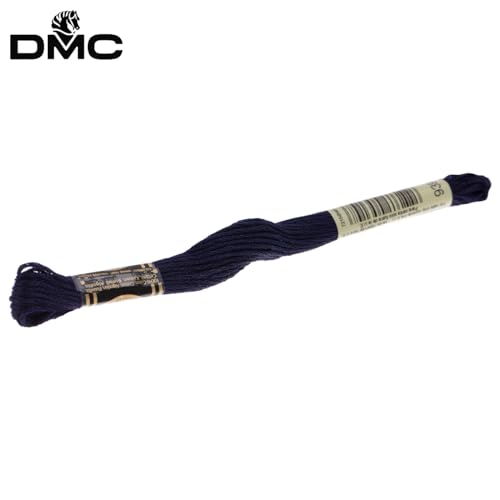 Image of Hobby Lobby DMC Cotton Embroidery Floss 939 Very Dark Navy Blue Set of 12
