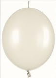 Burton & Burton Mayflower Link-O-Loon Pearl Balloons, White, Latex, Pack of 100