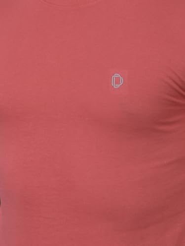 Image of Dollar Cotton Rich Fabric Solid Men's T-Shirt | Chest Logo Branding | Wide Array of Attractive Colours