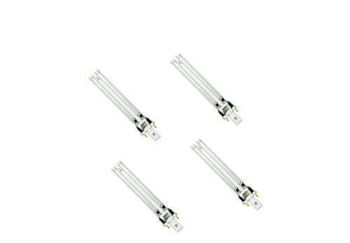Pack of 4 UV Light Bulbs lamp 5W 7W 9W 11W 13W, Replacement Bulb for UV PLS Replacement Bulbs for UVC Pond Filters and clarifiers (11)… - Image 2