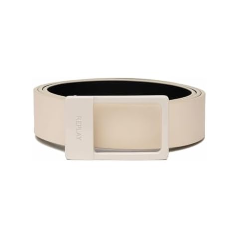 Replay Ceinture simili cuir Off White Cover