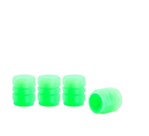 Cubiertas de válvula para bicicleta verde (4 uds) miniatura 1