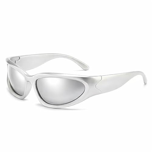 Image of Dervin UV Protected Wraparound Y2K Sunglasses for Men & Women, Full Rim Trending & Stylish Sports Shades