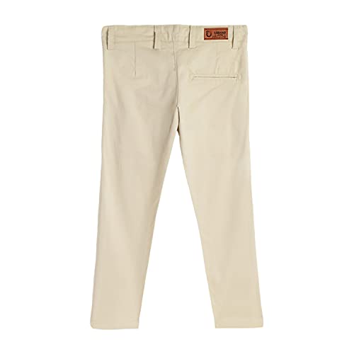 Image of Urbano Juniors Boy's Slim Fit Mid Rise Solid Chino Trouser Stretch