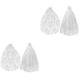 Joli costume de poupée - la robe de mariée et le voile de poupée rendent la poupée superbe, vêtements de poupée délicats