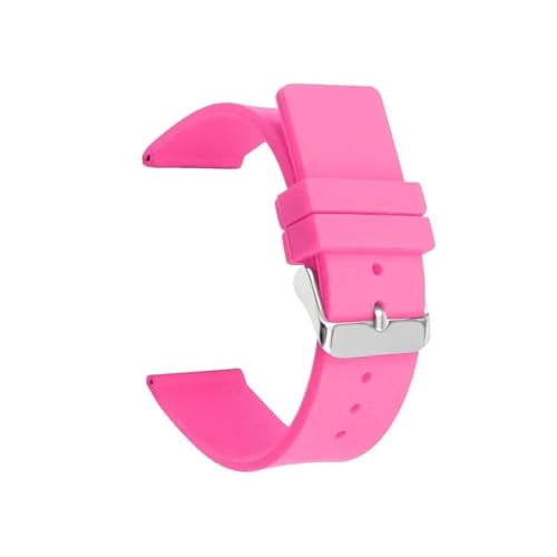 Bracelet montre silicone anti-irritation souple avec boucle argentée