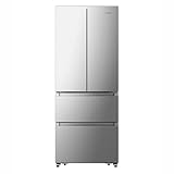 Teknix THFD17870X French Four Door Fridge Freezer - 418 Litre Capacity - Frost Free - Digital Controls - Stainless Steel, H178.5 x W70.4 x D70.0 (cm)