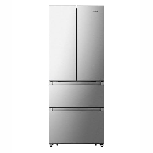 Teknix THFD17870X French Four Door Fridge Freezer, 418L
