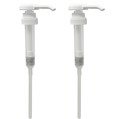 ljdeals 2 Pack 38-400 Pump Dispensers, Heavy Duty, Leak-Proof, BPA Free, 1 oz Output - Fits 1 and 1/2 Gallon Jugs, Jars, Containers with 38 mm Neck Size3