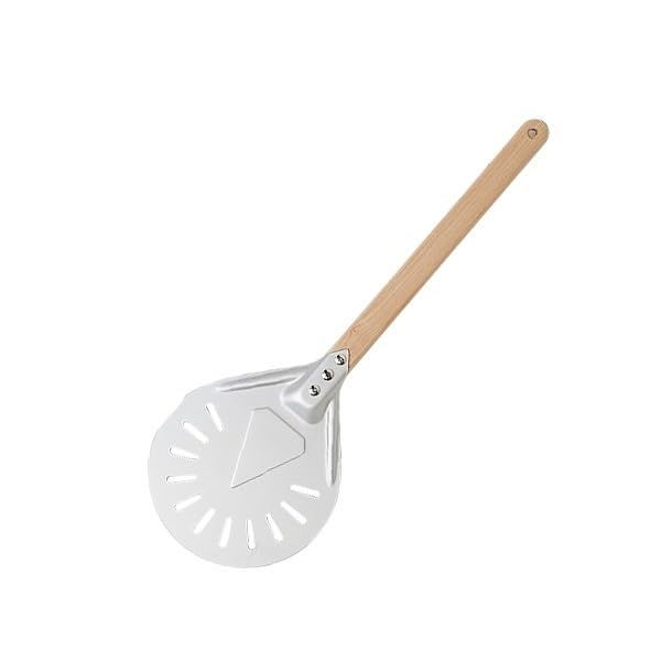 Pizzaschaufel Aluminium Pizza Schaufel Peel Lifter Werkzeuge Rutschfeste Holzgriff Kuchen Brot Paddel Käse Cutter Backen Turner Zubehör(7inch 40cm H)