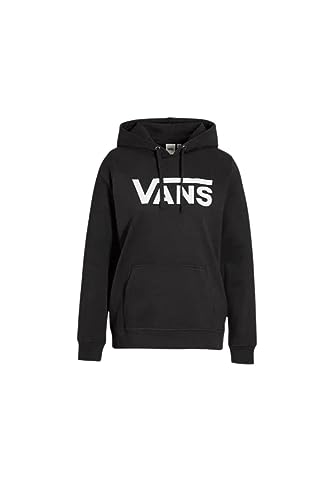 Vans Damen Drop V Logo Hoodie Kapuzenpullover, Schwarz, M