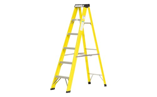 The Workplace Depot 6 Tread Fibreglass Step Ladder – Lightweight, Stable & EN-131 Certified – Professional-Grade Ladder for Electrical & Industrial Use 2 The Workplace Depot 6 Tread Fibreglass Step Ladder – Lightweight, Stable & EN-131 Certified – Professional-Grade Ladder for Electrical & Industrial Use - Image 2