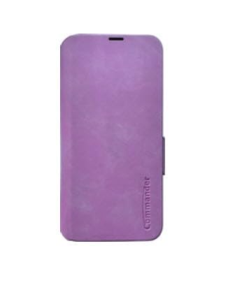 Accessoire protection Samsung A25 5G Commander étui rabat violet antichoc avec clapet écran