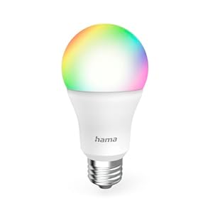 Hama smarte Glühbirne E27 (9W, smarte Lampe RGB und weiß, Globeform, dimmbare WLAN Lampe, Matter kompatibel für z.B. Alexa, Google Assistant, Apple Home, Smart Things)